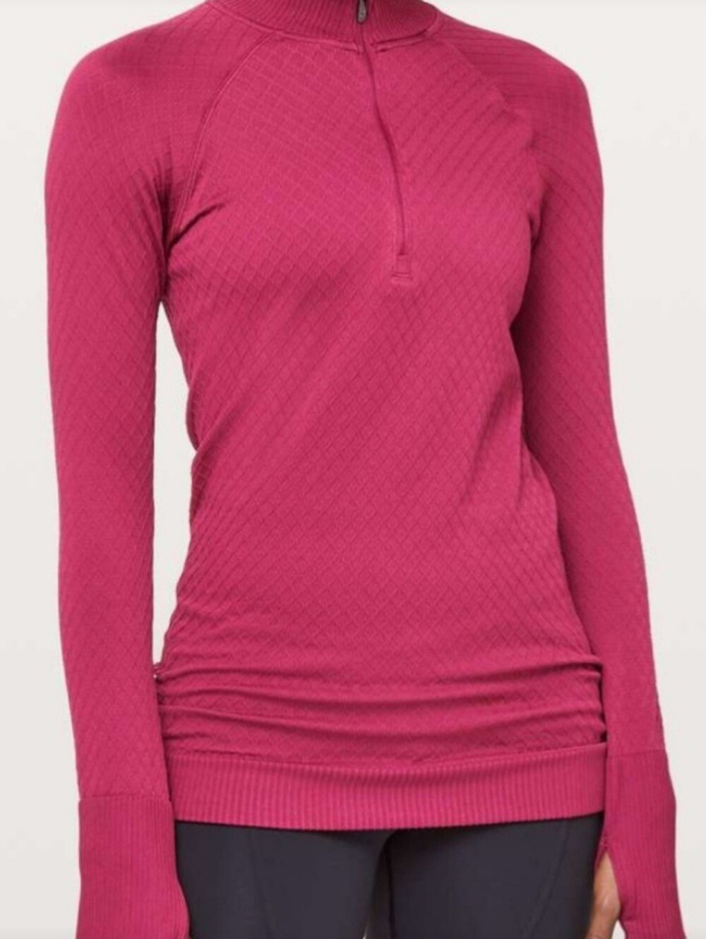 Lululemon Rest Less 1/2 Zip In Star Ruby - Picture 6 of 7